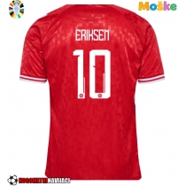 Moške Nogometnih dresov Danska Christian Eriksen #10 Domači EP 2024 Kratki rokavi